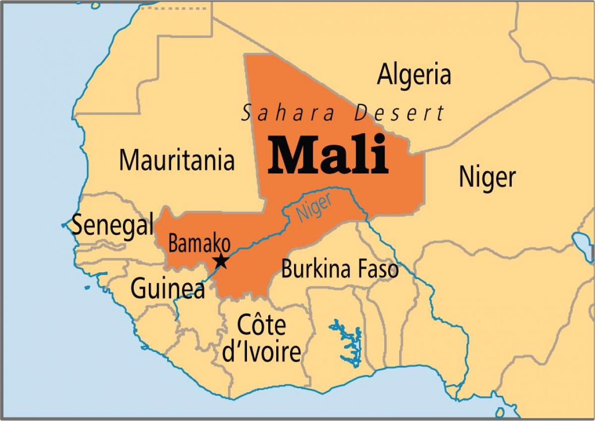 Kaart bamakos Malis