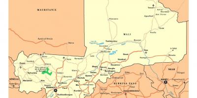 Kaart Mali linnas